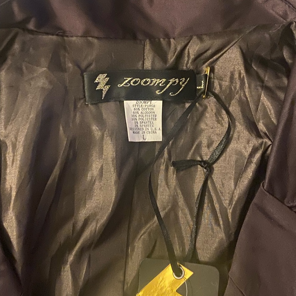 Zoompy Dark Brown Trench Coat - Picture 2 of 2